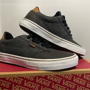 Vans Men's Charcoal and Tan Sneakers